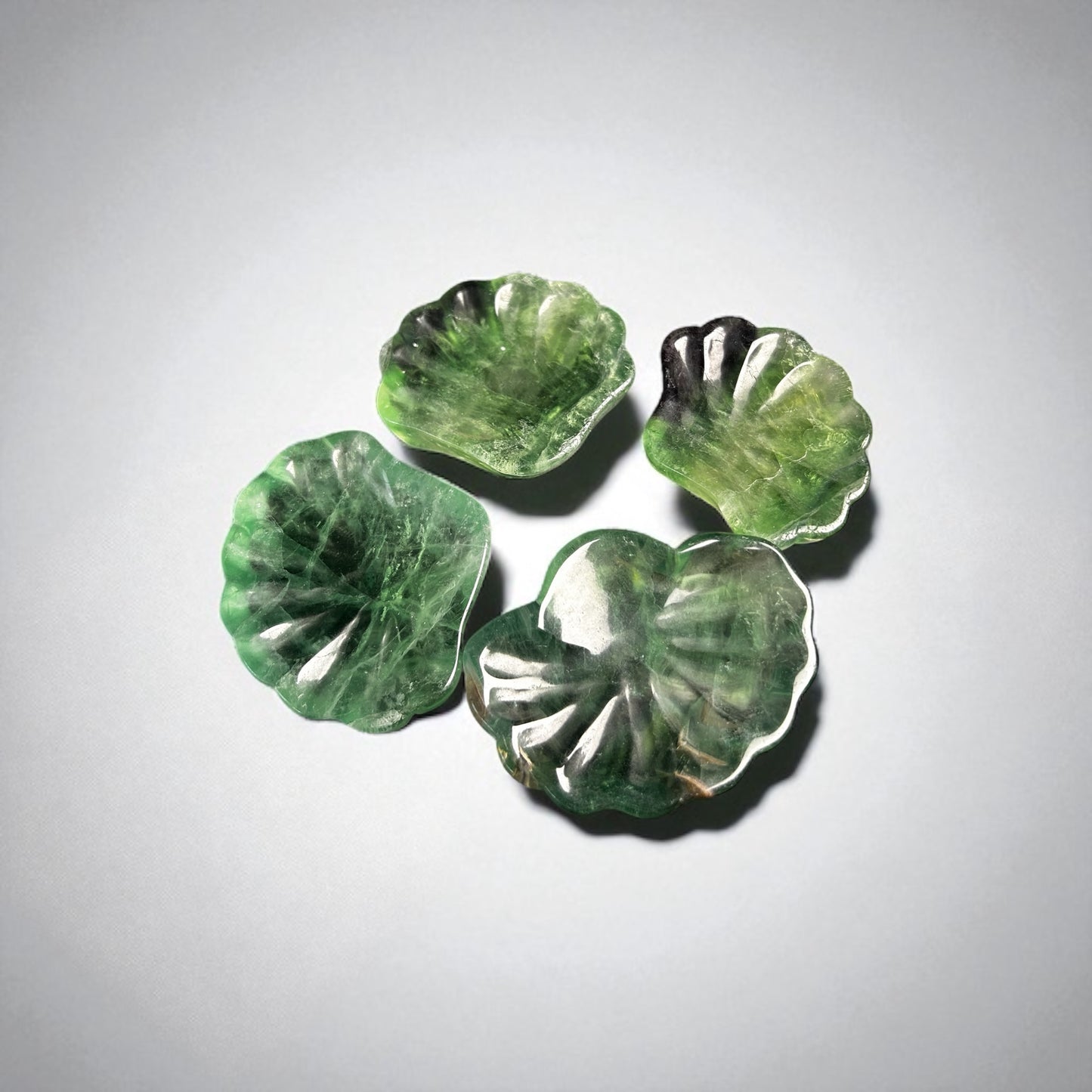 Fluoritschale in Muschelform