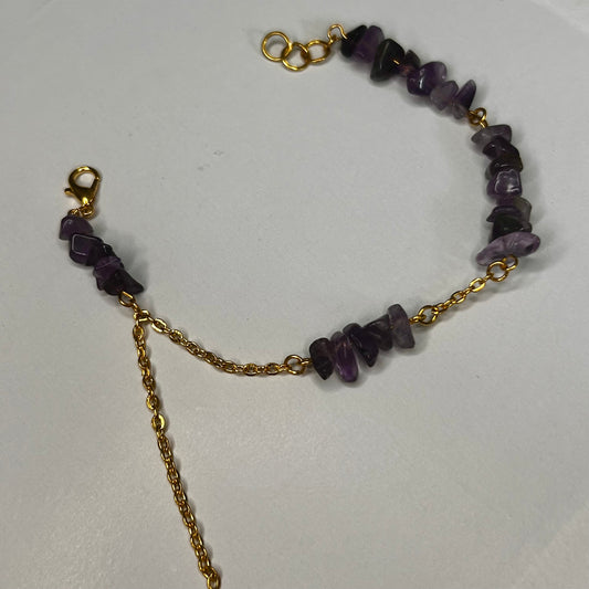Amethystsplitter-Armkette