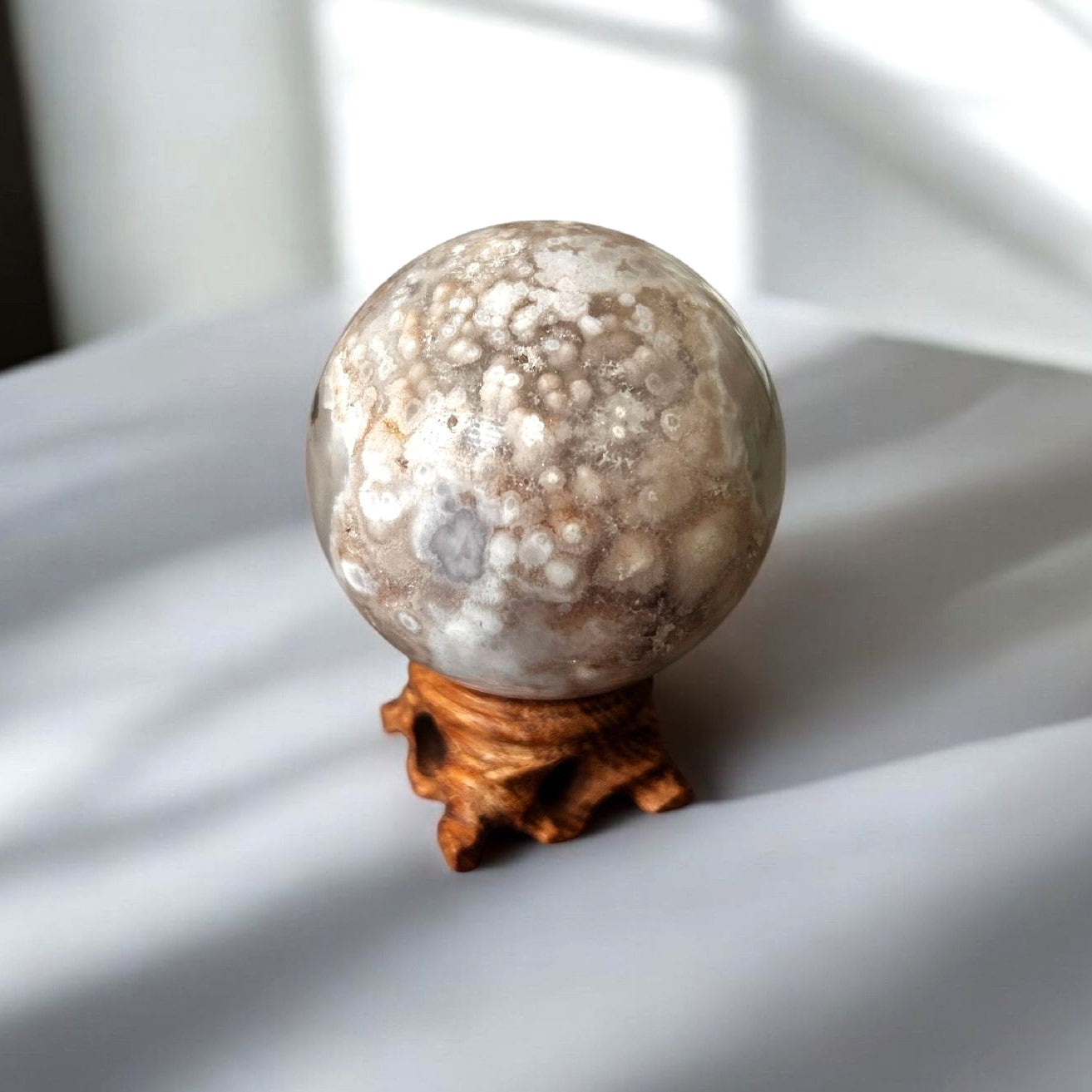 Pink amethyst sphere